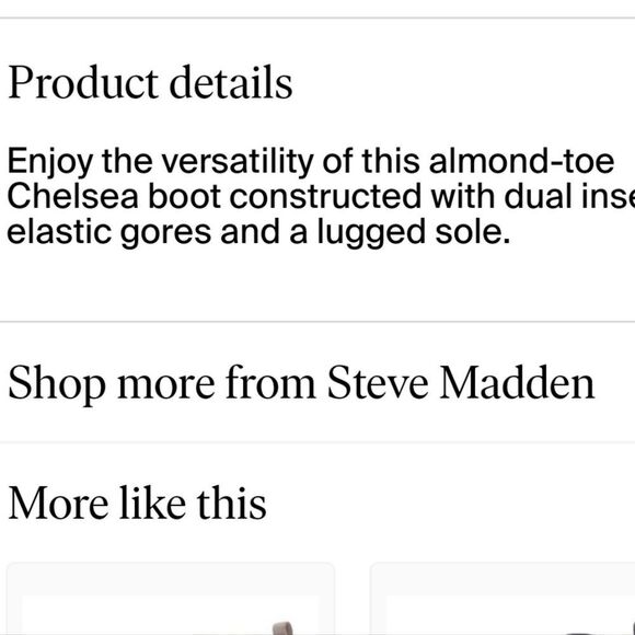 Steve Madden Jaffa Lug Sole Chelsea Boot - Picture 7 of 10